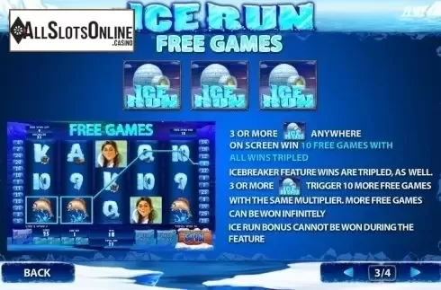 Paytable 3. Ice Run from Playtech