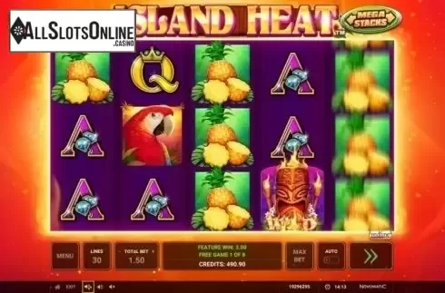 Free Spins Reels. Island Heat from Greentube