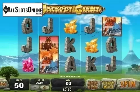 Game Workflow screen. Jackpot Giant from Playtech