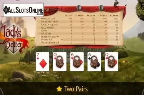 Game Screen 3. Jacks or Better (BGaming) from BGAMING