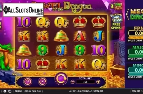 Reel Screen. Jewel of the Dragon from Bally