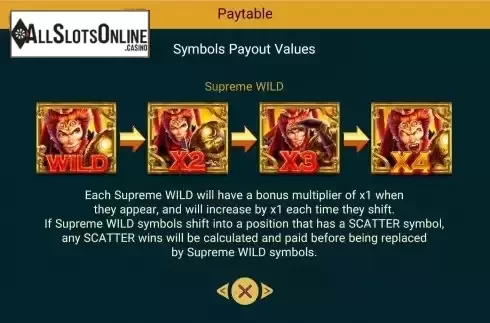 Supreme Wild screen