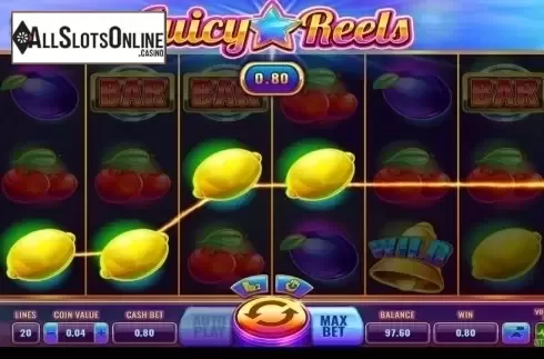 Win Screen. Juicy Reels from Wazdan