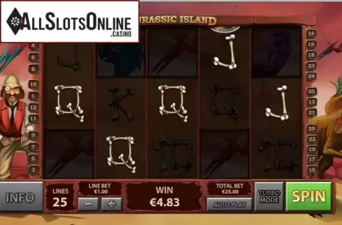Screen9. Jurassic Island from Playtech