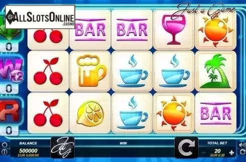Reels screen. Just a Game from FUGA Gaming