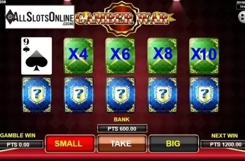 Gamble screen. King The Lion Heart SA from Spadegaming