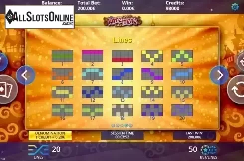 Paylines. Kote Mate from DLV