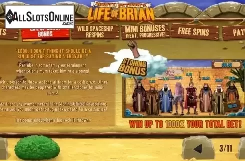 Screen4. Life of Brian from Playtech