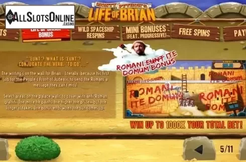 Screen6. Life of Brian from Playtech