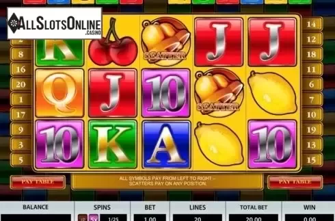Reel screen. Lucky Number from Pragmatic Play