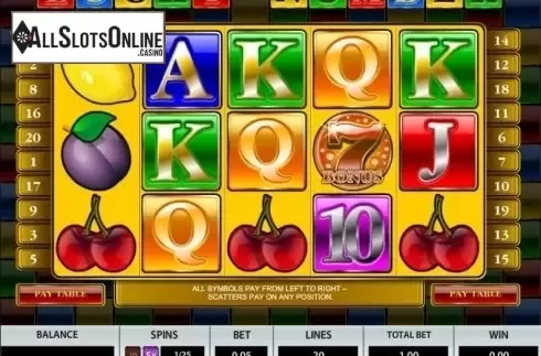 Reel screen. Lucky Number from Pragmatic Play