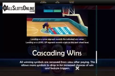 Cascading Feature screen. MVP Hoops from OneTouch
