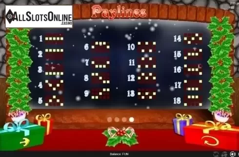 Paylines. Mad 4 Xmas from Espresso Games