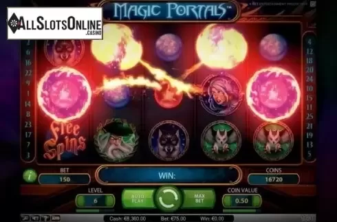 Screen2. Magic Portals from NetEnt