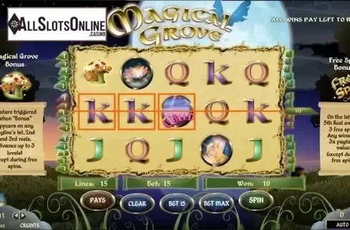 Win Screen . Magical Grove from TOP TREND GAMING