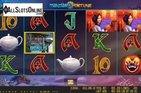 Freespins win. Mandarin Fortune HD from World Match