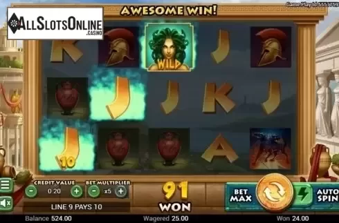 Win Screen. Medusa's Curse from Swintt