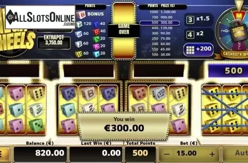 Win Screen 5. Mega Wheels (Air Dice) from Air Dice