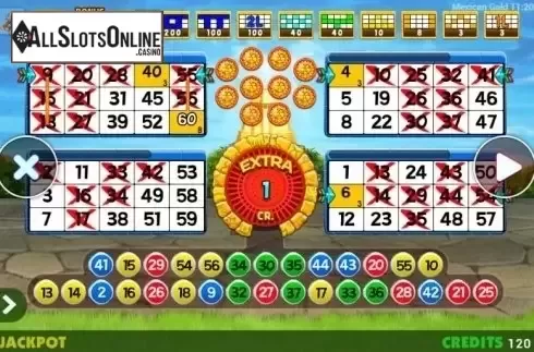 Game Screen. Mexican Gold Bingo from ZITRO