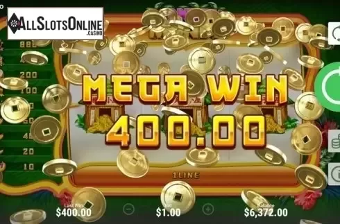 Mega win screen. Monkey Money (Boongo) from Booongo