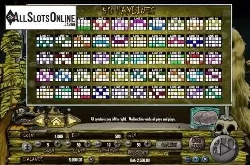Paytable 5. Monster Mash Cash from Habanero