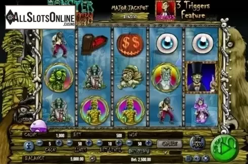 Game Workflow screen. Monster Mash Cash from Habanero