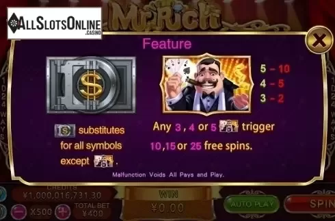 Wild & Scatter. Mr Rich from CQ9Gaming