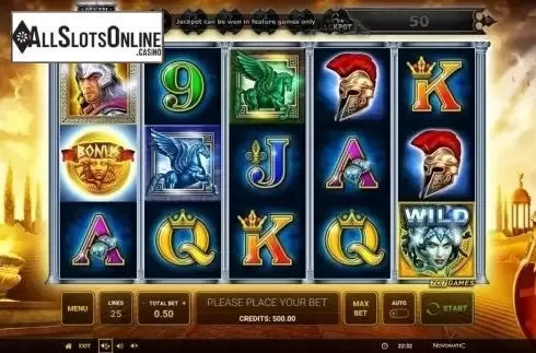 Reel Screen. Myth of Medusa Gold from Greentube