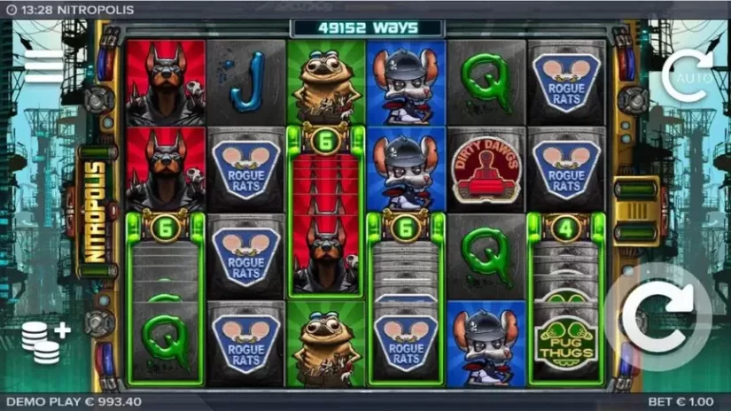Nitropolis slot screenshot 2