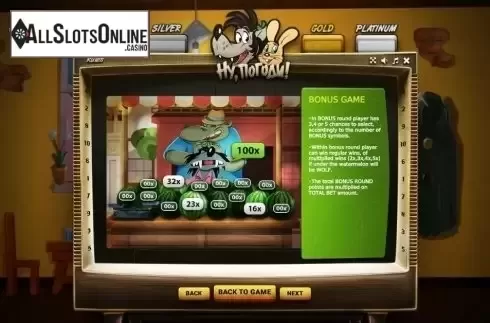Bonus Game. Nu Pogodi from Betsense