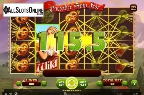 Win Screen 2. October Spin Fest from Spinomenal