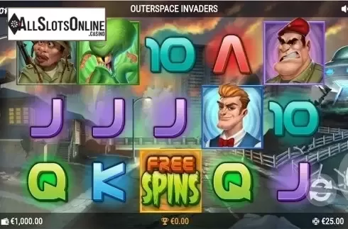 Reels screen. Outerspace Invaders from PearFiction