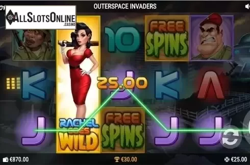 Wild win screen. Outerspace Invaders from PearFiction