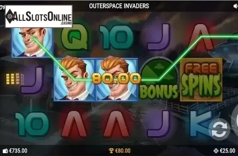 Win screen 2. Outerspace Invaders from PearFiction