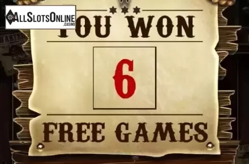 Free Spins Win Screen