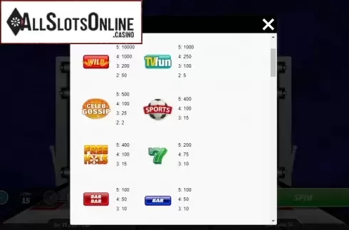 Symbols. Paper Wins from Roxor Gaming