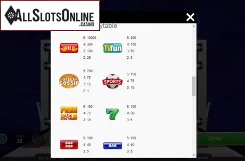 Symbols 3. Paper Wins from Roxor Gaming