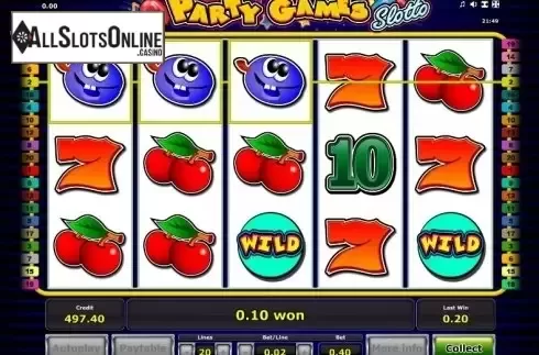 Win. Party Games Slotto from Greentube