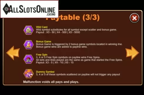 Features. Pokamon from Triple Profits Games