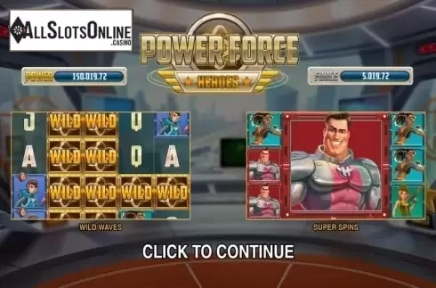 Screen 1. Power Force Heroes from Push Gaming