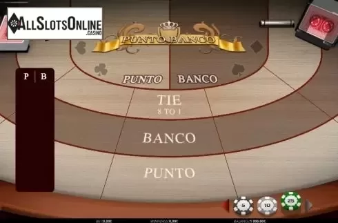 Game Screen. Punto Banco (iSoftBet) from iSoftBet