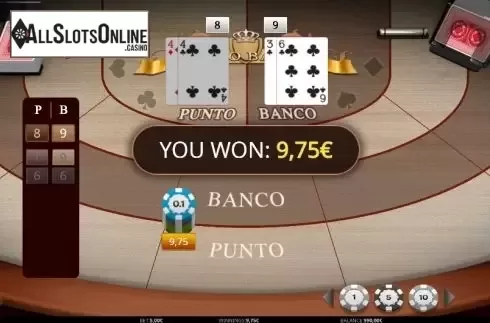 Game Screen. Punto Banco (iSoftBet) from iSoftBet