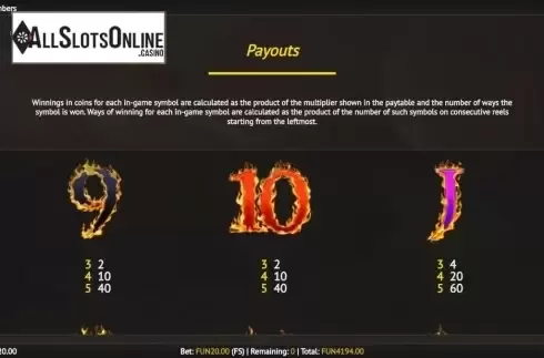 Symbols 2. Queen of Embers from 1X2gaming