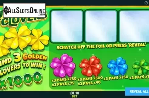 Bonus scratch screen