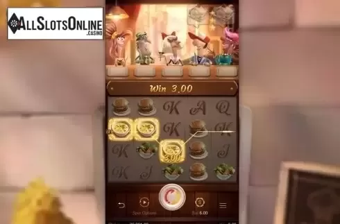 Win Screen. Restaurant Craze from PG Soft