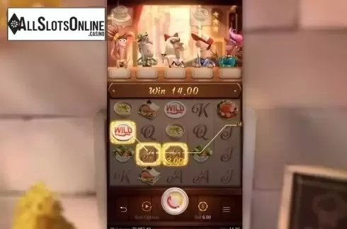 Win Screen. Restaurant Craze from PG Soft