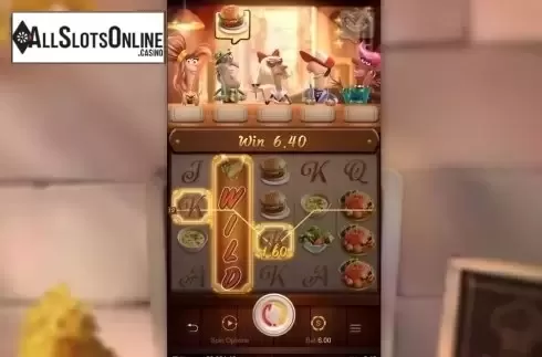Win Screen. Restaurant Craze from PG Soft
