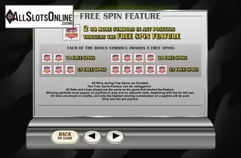 Screen3. Retro Reels from Microgaming