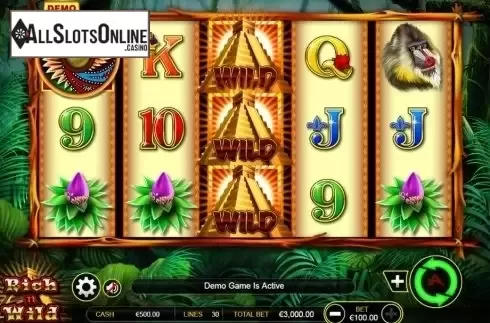 Game Workflow screen 2. Rich n Wild from Ainsworth