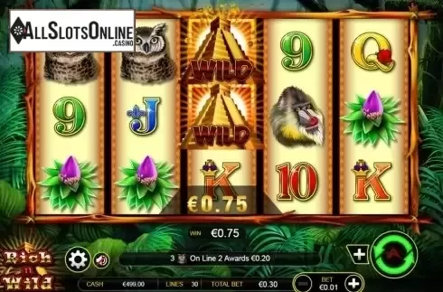 Wild Win screen 2. Rich n Wild from Ainsworth